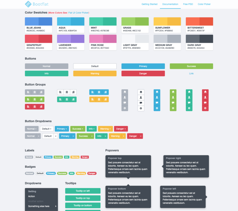 Bootflat UI KIT