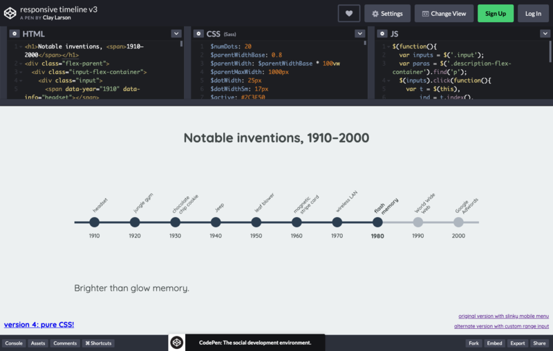 responsive timeline